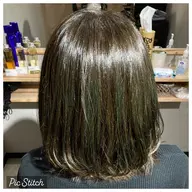 フルワンカラー【透明感】アッシュやカーキ+ W補修！ TOKIOトリートメント無料（超音波アイロン使用）＋前髪カット無料