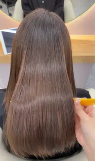 顔まわりストレート+水素パウダー