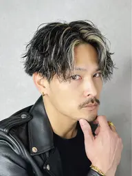 【メンズ限定】メンズカット+ハイライト+カラー