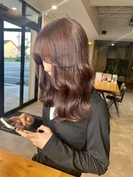 韓国人風透明感カラー+バイカルテトリートメント(ロング料金別途)