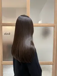 【うる艶髪ストレート🦢🫧】似合わせカット+ワンカラー+縮毛矯正+トリートメント✨