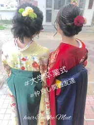 ✨《卒業式プラン》✨ヘアセット & 袴着付け✨