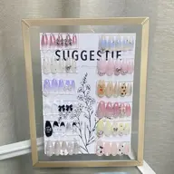 （オフなし）ウォーターケア付、長さ出し10本サンプルから選ぶ韓国ネイル💞