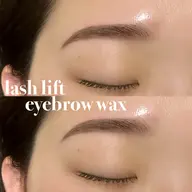 パリジェンヌorラッシュリフト＋アイブロウWAX(メイクなし)