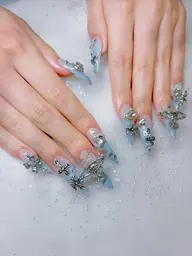 人気NO1🉐【オフあり】💅１０本長さだし＋📷持ち込みデザイン＋💎パーツつけ放題（オフ無料🎁)