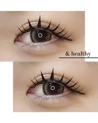 【🪩🩶流行りの&healthy🩶🪩】フラットラッシュ120本➕上パーマ➕アイシャンプー🎶