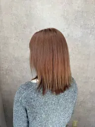 【ダメージ少なめ】🐾ケアブリーチ+カラー+トリートメント