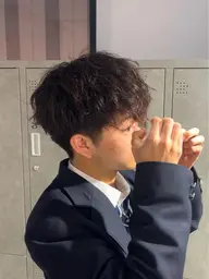 【🐉垢抜け感抜群⭕️無造作好きはこちら🐉】メンズカット➕ツイストスパイラルパーマ➕前処理剤