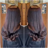 カラー + 髪質改善トリートメント🌈 暖色、寒色カラーから黒染めまで💫