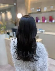 💕理想の髪色に💕🌈ダブルカラー🌈+✨超音波アイロントリートメント✨【ブリーチ、カットなし】