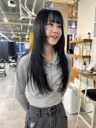 レイヤーカット + カラー + ロイヤルトリートメント🌱