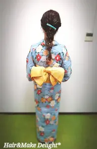 浴衣着付け+ヘアセット※淀川花火大会は使用不可