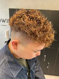 men'sカット＋カラー＋パーマ