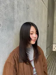 ‎🤍落ちる黒染め➕顔周りレイヤーカット‎🤍