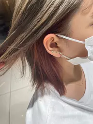 カット+インナーカラー