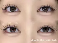 【エクステ୨୧】ダブルフラットマットラッシュ120本 60束