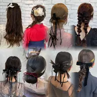 ヘアセット💝🪽金箔ラメスプレーはご用意しております◎