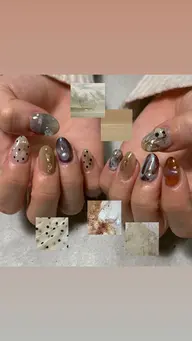 画像からインスピレーション🎨10本フリーデザイン/モチーフ/個性派/概念ネイル*オフあり