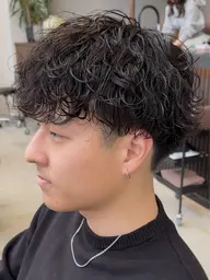 新規✨メンズカット＋波巻きスパイラルパーマ