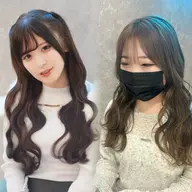 【人気no.1】デザインカット+トレンドカラー(リタッチ)+クイックトリートメント¥7800☆福岡久留米