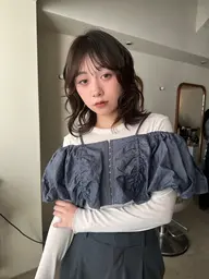 【 2回目以降クーポン⚡️】カット＋似合わせパーマ＋透明感カラー🥣