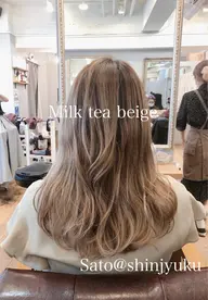 💫カット+選べるケアブリ-チ(ハイライト/グラデ-ション/インナカラ-)+透明感カラー✨