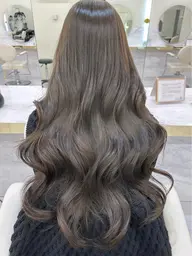 〖ブリーチなしダブルカラー〗ブリーチなしW髪質改善カラー❤︎ 明るめ透明感カラー