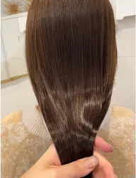 髪質改善ストレート + カット + ケアカラー🫧🐠