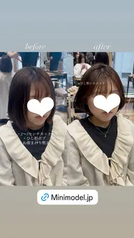 【ボブ〜ショートヘア✨】 カット🩵+自社開発トリートメント💫