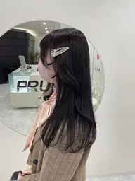 🥣4、5月限定🥣盛れる顔周りに🤍カット+透け感ワンカラー+オリジナルトリートメント+コテ巻き仕上げ🥣