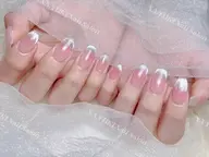 🐰ワンホンネイルマグネットフレンチ/ベイビーブーマー/ビー玉マグネット6980【初回ジェルオフ無料ケア込み】