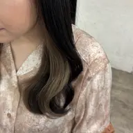 ʚ🐈‍⬛🎀インナーカラーorフェイスフレーミングカラー(ブリーチダブルカラー)🎀🐈‍⬛.⋆𝜗𝜚