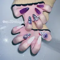 (オフ・ケア込み)自爪4本アート💎ラメグラ可☁️