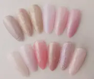 【Jrネイリスト】(オフあり)💫手が綺麗に見える 上品オフィスラメネイル💫自爪を削らないノンサンディングベース使用