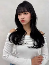 韓国美人に🇰🇷 カラー+前髪+顔周りカット120分