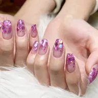 爪先に輝きを✨ラメグラデーション