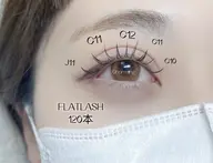 韓ドル風束間フラットラッシュ120本保湿コーティングで垢抜け仕上げ✨ (土日祝・ブラウン550円ずつ・LED➕1000円