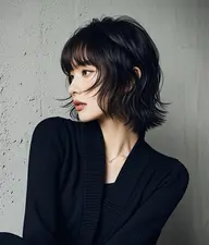 🛋️人気No.1🌙ウルフカット + プレミアムカラー + オージュアトリートメント + W炭酸地肌ケア