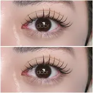 アップワード×フラットラッシュ120本🔝下がりまつ毛改善✨ぱっちり立ち上げデザイン