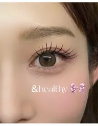 &healthy 新技術LEDフラットラッシュ100本➕パーマ