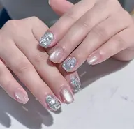 40%🈹【自爪】持ち込みデザインアート4本までパーツ、シールつけ放題(7日以内直し無料)