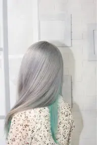 カット+カラー+ブリーチ+トリートメント( ¯•ω•¯ )ダメージが大きい施術なので計画的な色をチョイスするのがポイント