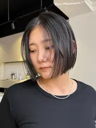 🤍 cut+color+straight perm🤍