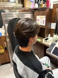 メンズカット+ストレート　気になるクセ毛を自然に伸ばします♪時短ストレートなので2時間以内お仕上げ予定コース