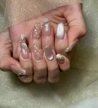 (オフ込み)ハンド𖤐ジェルネイル𖤐持ち込みアート