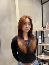 ブリーチなしワンカラー💞🫧