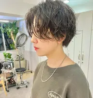 【撮影モデル】【かっこいい】ショートパーマ