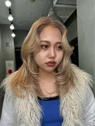 【ミニモ限定ダメージ補習Xトリートメント付き✨️】海外風透明感ブロンド🫦ケアブリーチ＋ケアカラー＋Xトリートメント
