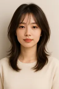 💝顔周りレイヤーカット💝＋超音波アイロン付き1ステップトリートメント🫧 ͛.*