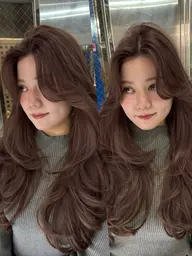 ✨初カラー様オススメ✨ 1日3名限定クーポン✨🉐1日3名限定クーポン🉐韓国風カット×透明感/艶髪ブリーチなしwカラー